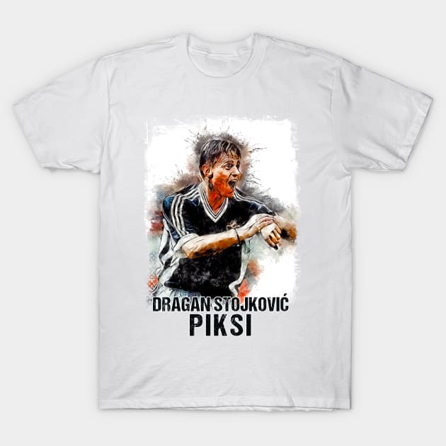 Dragan Stojkovic PIKSI A Tribute to the LEGEND T-Shirt by Naumovski